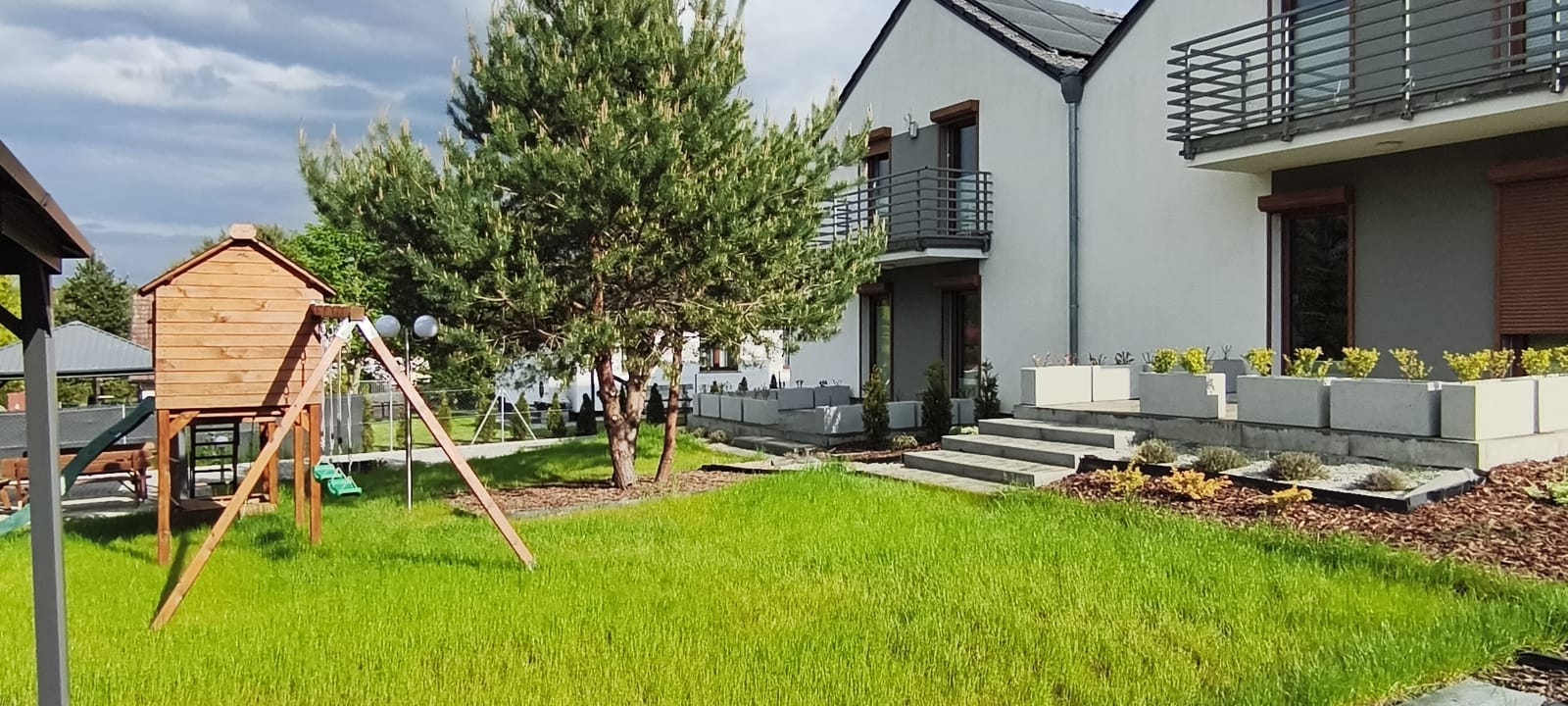Apartament D – widok ogrodu
